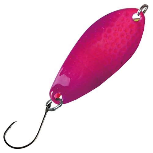 Paladin Blinker zum Ultra Light Angeln 2,9g Trout Spoons Style Scale, Farbe:pink-lila/pink-weiß-gelb von Paladin
