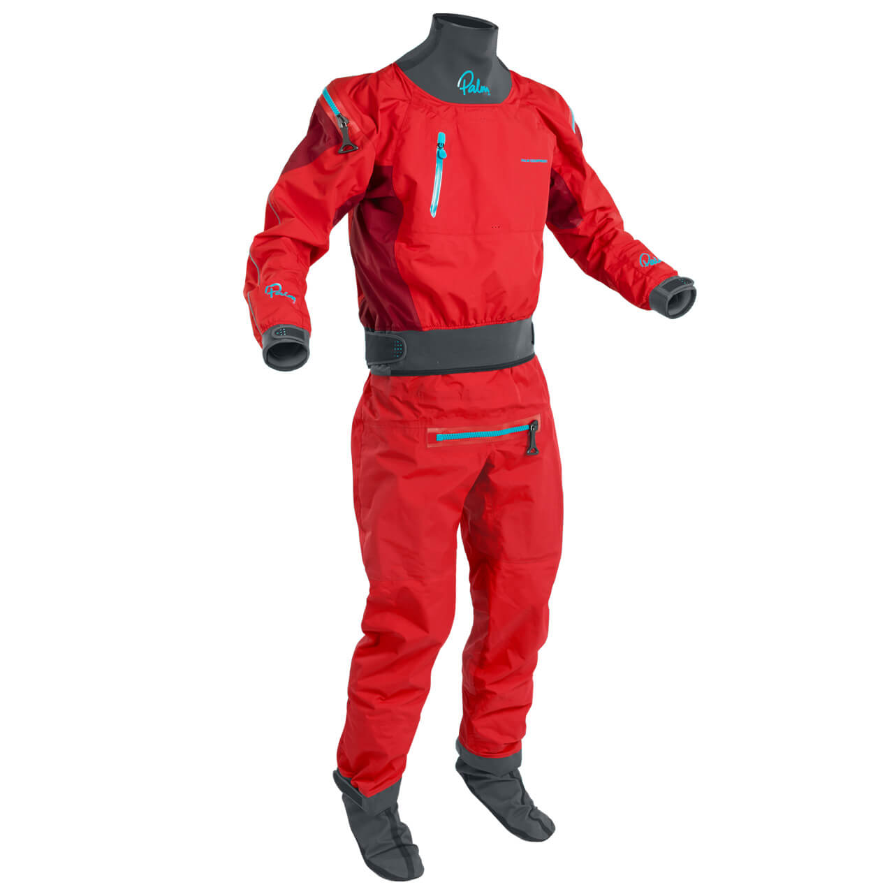 Palm Atom Mens DrySuit - Flame/Chili, L von Palm Equipment