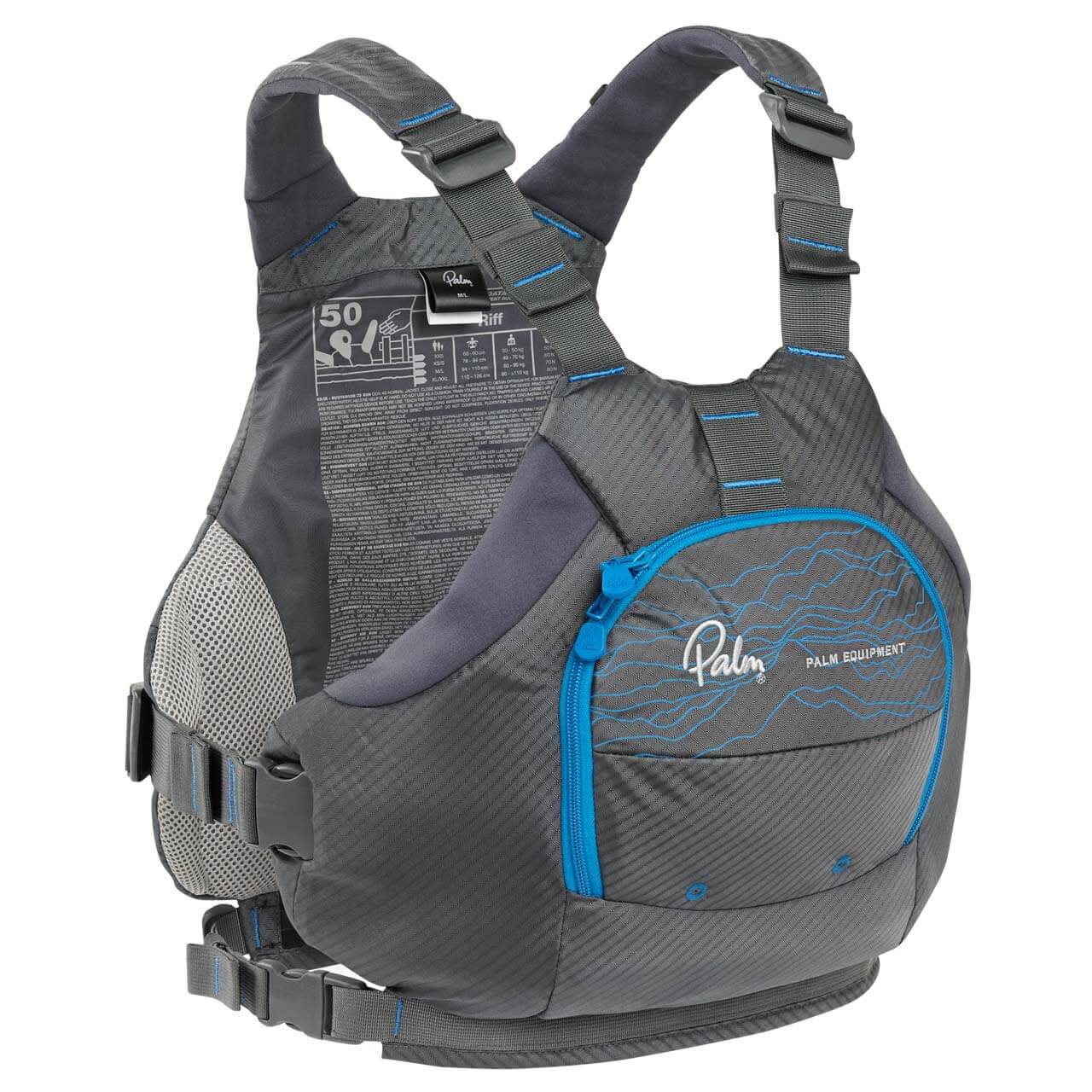 Palm Riff PFD - Jet Grey, XS/S von Palm Equipment