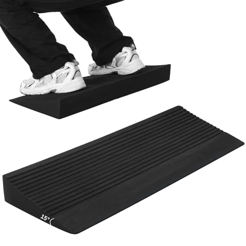 Pangda Squat Wedge Block Slant Board for Squats, 64 x 24 x 6 cm Deadlift Platform Squat Stand Heel Wedge for Squats Exercise Equipment for Weightlifting Stretching Training Fitness Exercise von Pangda