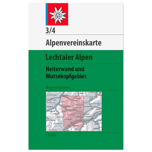 Panico - Lechtaler Alpen, Heiterwand & Muttekopfgebiet - Wanderkarte 3/4 von Panico
