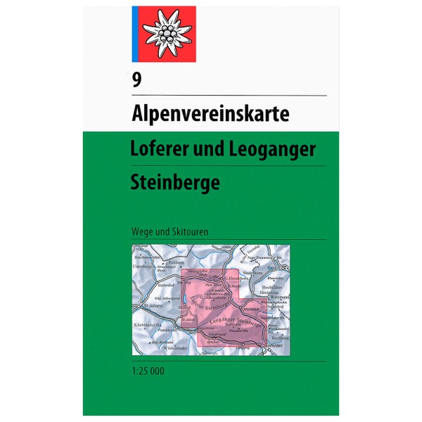 Panico - Loferer und Leoganger Steinberge - Wanderkarte 9 von Panico