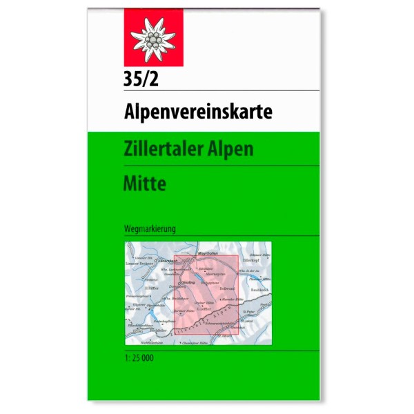 Panico - Zillertaler Alpen Mitte - Wanderkarte 35/2 von Panico