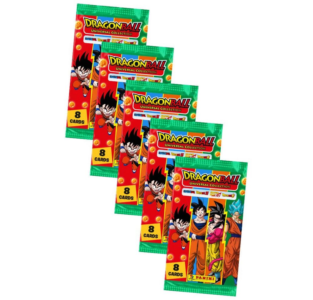 Panini Sammelkarte Dragon Ball Universal Collection Karten - Trading Cards (2022) - 5, Universal Collection - 5 Booster von Panini