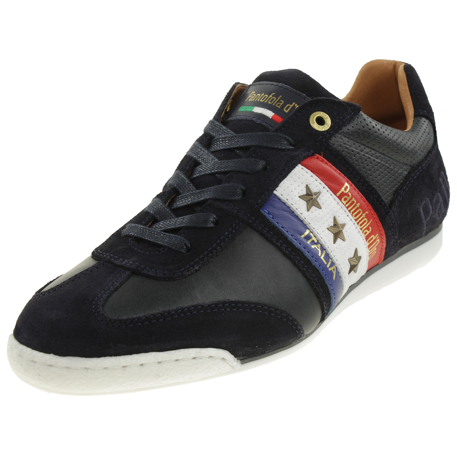 Pantofola d&#039; Oro IMOLA COLORE UOMO LOW Herren Leder Sneaker 10213040 Dunkelblau von Pantofola D&#039;Oro