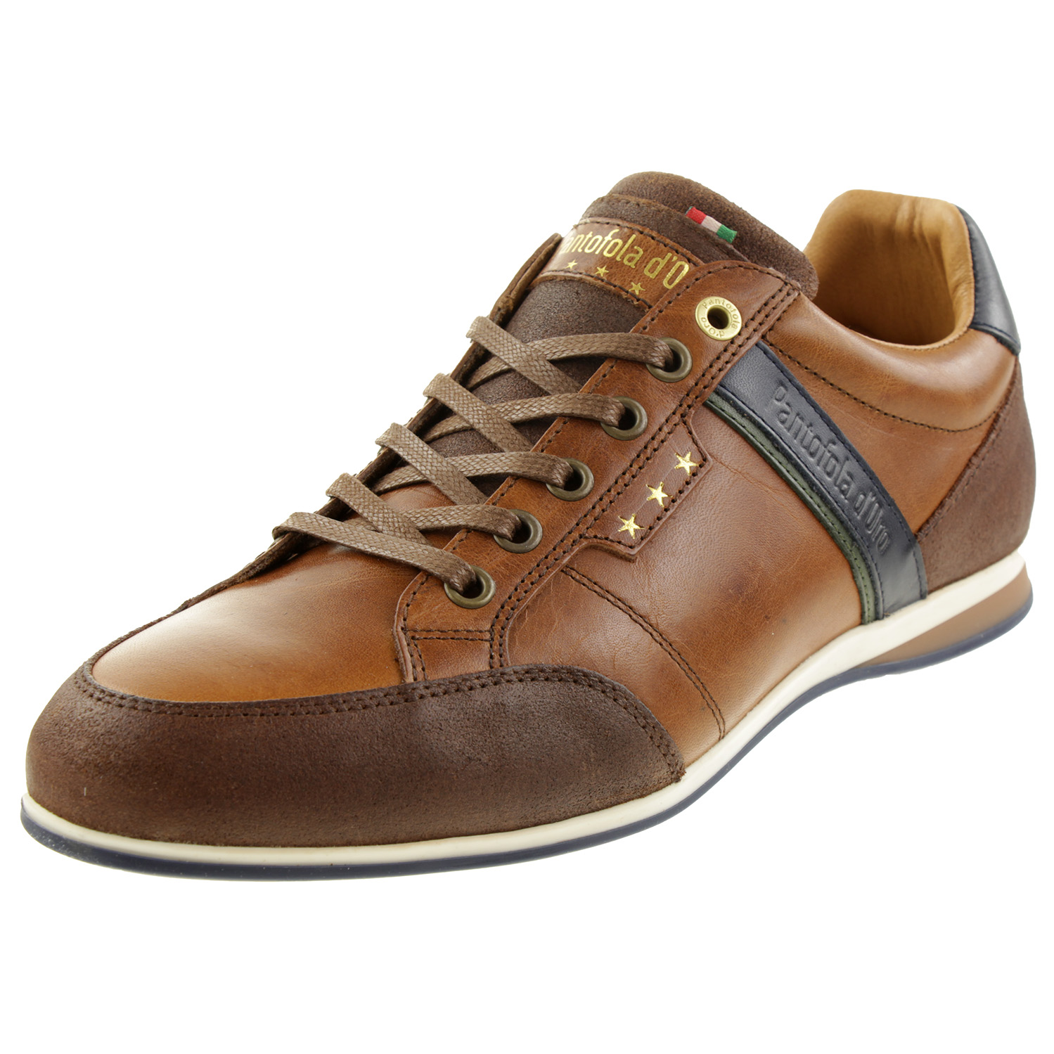 Pantofola d&#039; Oro ROMA UOMO LOW Herren Sneaker braun Leder von Pantofola D&#039;Oro