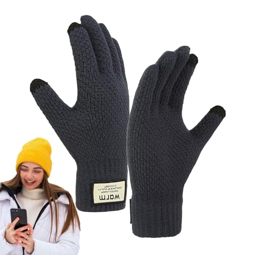 Paodduk Winter-Fahrradhandschuhe | Touchscreen-Handschuhe für Damen und Herren - Elastische Sport warme und Winddichte Winterhandschuhe für Gartenarbeit, Skifahren, Autofahren von Paodduk