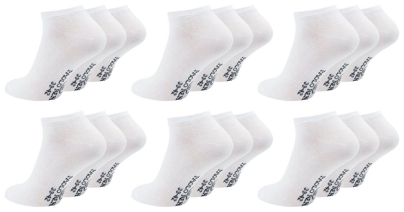 Paolo Renzo Sneakersocken (36-Paar) Atmungsaktive Unisex Sneaker Socken für Herren und Damen aus hochwertiger Baumwolle von Paolo Renzo
