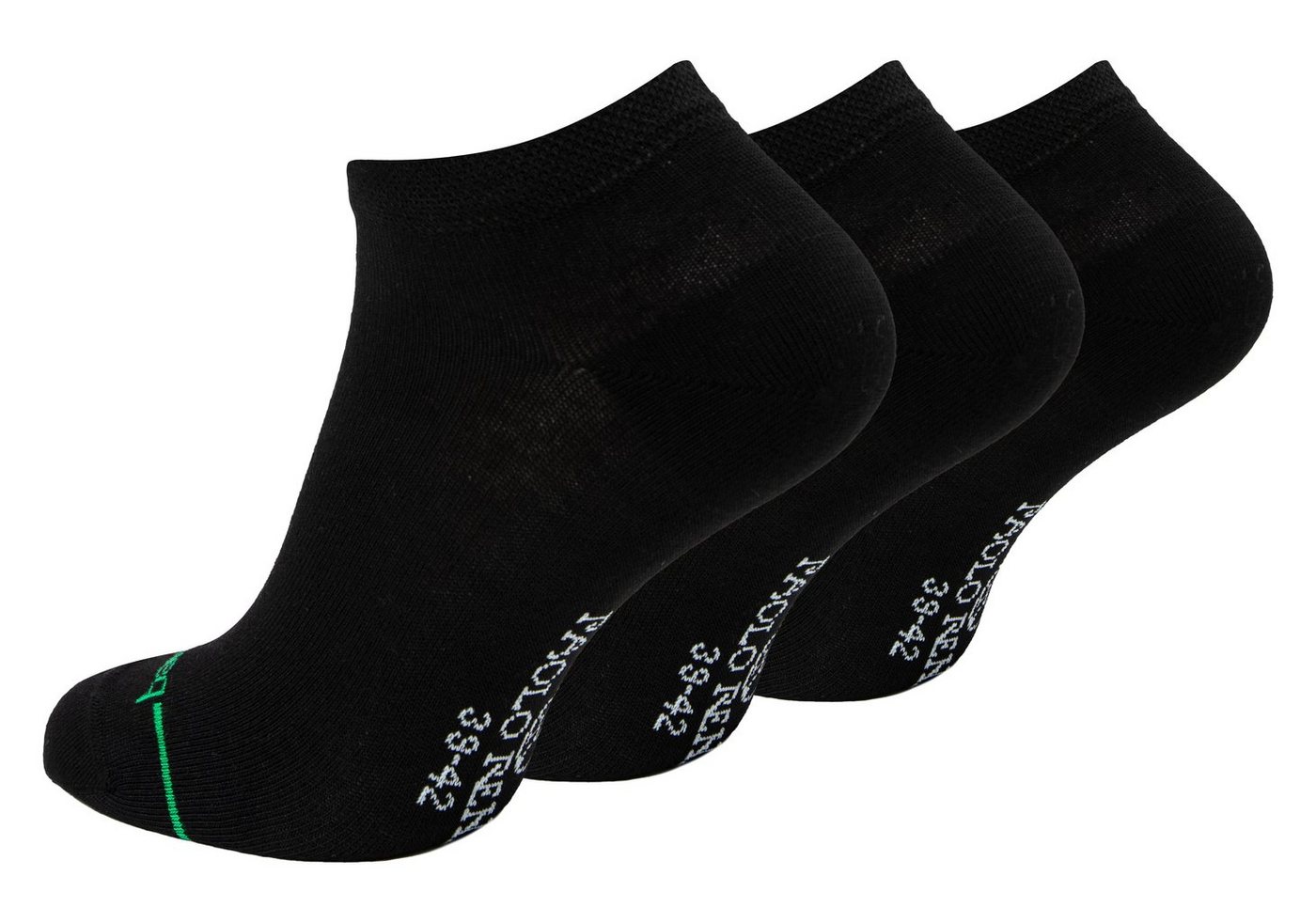 Paolo Renzo Sneakersocken Geruchshemmend (3-Paar) Atmungsaktive Unisex Sneaker Socken aus hochwertiger Bambus Viskose von Paolo Renzo