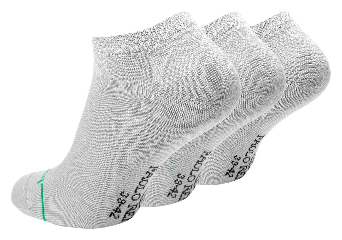 Paolo Renzo Sneakersocken Geruchshemmend (3-Paar) Atmungsaktive Unisex Sneaker Socken aus hochwertiger Bambus Viskose von Paolo Renzo