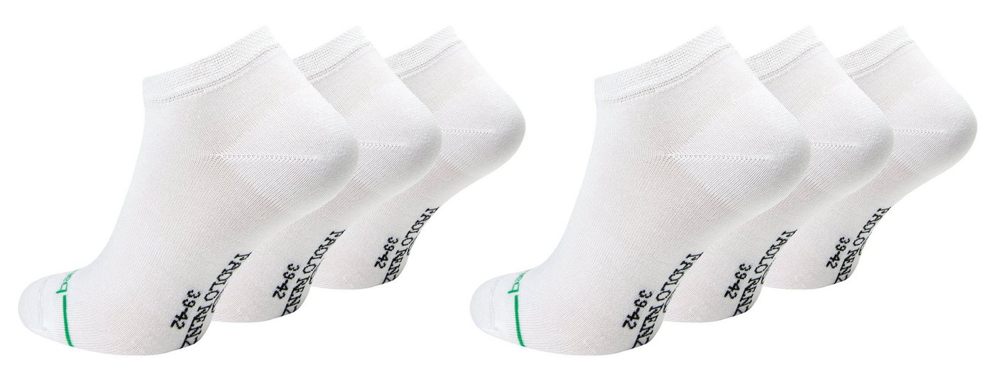 Paolo Renzo Sneakersocken Geruchshemmend (6-Paar) Atmungsaktive Unisex Sneaker Socken aus hochwertiger Bambus Viskose von Paolo Renzo