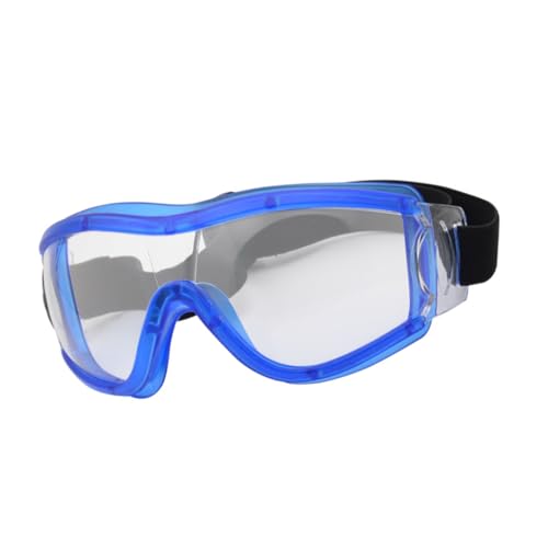 Paowsietiviity Kinderschutzbrille, universal, für Jungen und Mädchen, transparente Gläser, winddicht, Motorradbrille, Schutzzubehör, blau von Paowsietiviity
