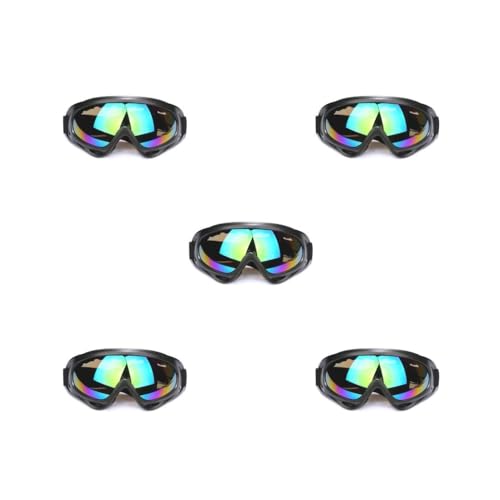 Paowsietiviity Professionelle Fahrradbrille für Damen, Sonnenbrille, Sonnenbrille, Sonnenschutz, mehrfarbig, 5er-Set von Paowsietiviity