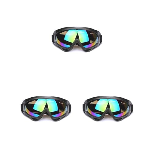 Paowsietiviity Professionelle Fahrradbrille für Damen, Sonnenbrille, Sonnenbrille, mehrfarbig, 3er-Set von Paowsietiviity