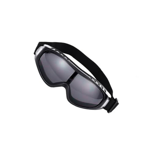 Paowsietiviity Skibrille, Augenschutz, verstellbares Band, leicht zu reinigen, winddicht, Radausrüstung, Off-Road-Brille, Sportzubehör, Schwarz von Paowsietiviity