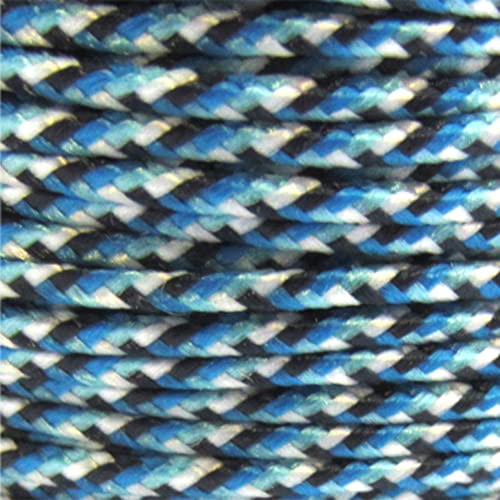 Paracord Planet Micro Cord 1.18mm Diameter 125 Feet Spool of Braided Cord - Available in a Variety of Colors Made in The USA (Blue Snake) von PARACORD PLANET