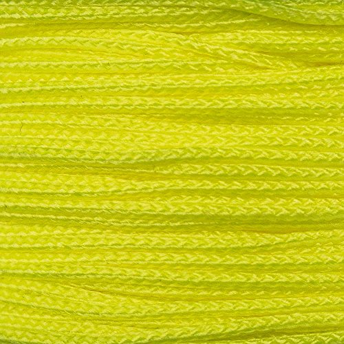 Paracord Planet Micro Cord 1.18mm Diameter 125 Feet Spool of Braided Cord - Available in a Variety of Colors Made in The USA (Yellow) von PARACORD PLANET