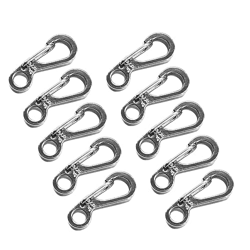 Parliky 10 Stück Mini Clip Schlüsselanhänger Verschlusshaken Rucksack Verschlusshaken von Parliky