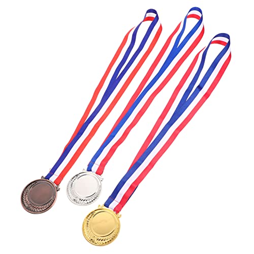 Parliky 3 Stück Blanko Medaillen Für Sportveranstaltungen Medaillen Mit Auszeichnungsmedaille Laufmedaillen Schulsportmedaille Rennmedaillen Wettkampfmedaillen von Parliky