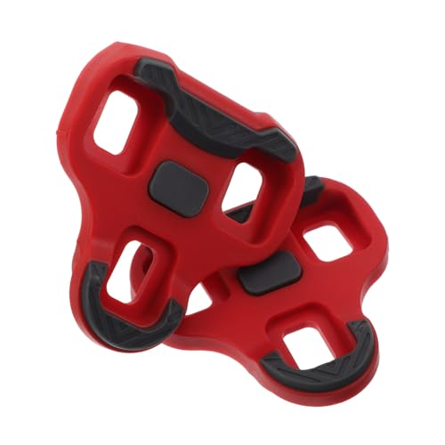 Parliky rutschfeste TPU Fahrrad Pedal Cleats Rot Kompatibel für Mountain und Rennräder Stabiles Sicheres Pedalverschluss System für Effizientes Radfahren und Lange Touren von Parliky
