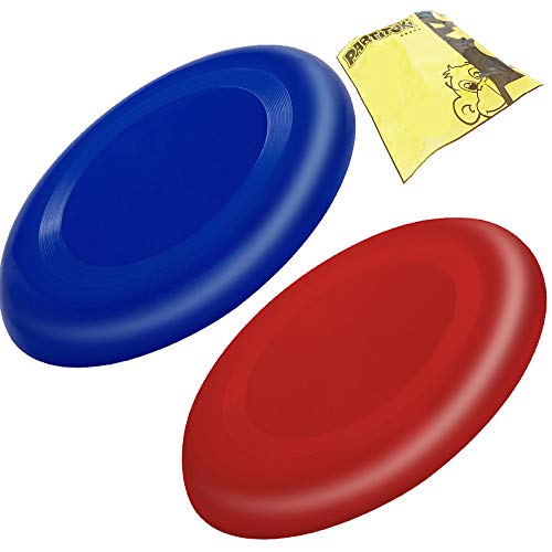 PARTITUKI Set mit 2 Frisbees, Viel Sicherer als Standard Frisbees, Flügelringe, Farben: Blau und Rot von PARTITUKI