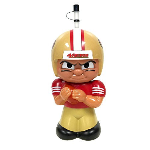 Party Animal NFL San Francisco 49ers Big Sip 3D-Wasserflasche, 473 ml, Rot von PARTY ANIMAL