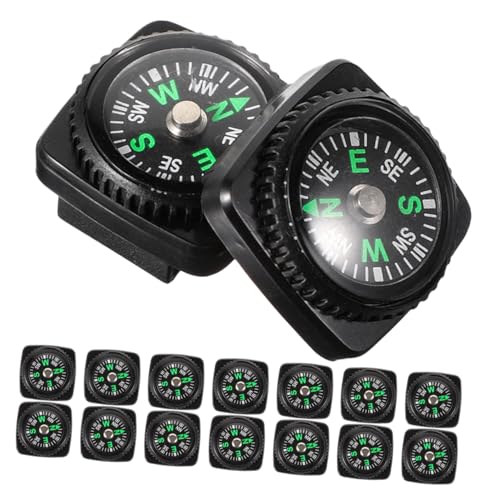PartyKindom 25 Stück Teiliges Survival Kompass mit Robustem Metallgehäuse Tragbarem Mini Handgelenk Kompass mit Armband Präzise Navigation für Wandern Camping und Outdoor von PartyKindom