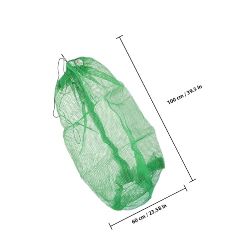 PartyKindom Faltbare Dicke Nylon angeltasche mit Feinem Netz Leichter Tragbarer Outdoor fischfangbeutel Robustes Material Einfach zu Öffnen Schließen für Angler von PartyKindom