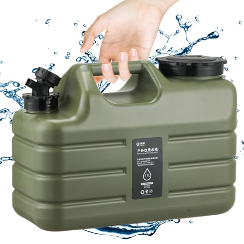 Pastoralist Wasserspeicherbehälter 2,9 Gallonen Wasserbehälter mit Spigot BPA freier Wassertank mit Griffen ohne Leckage tragbarer Campingwasser -Krug -Wasserträger zum Wandern, Picknick, Notfall von Pastoralist