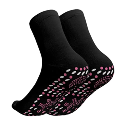 Selbstheizungssocken Bequeme Anti-Frost-Winter-Winter-Fuß-Turmalin-Socken für Männer Frauen 1pair schwarz, wanderheizte Socken wandern von Pastoralist