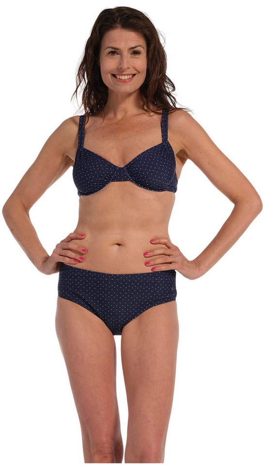 Pastunette Bügel-Bikini Damen Bügel Bikini (2-St) blau mit Punkten von Pastunette