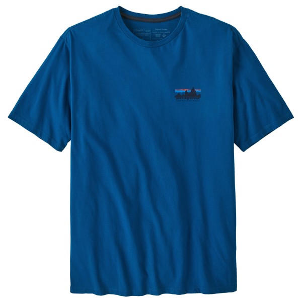 Patagonia - 73 Skyline Organic T-Shirt - T-Shirt Gr XXL blau von Patagonia