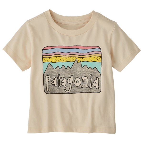 Patagonia - Baby Fitz Roy Skies - T-Shirt Gr 12 Months beige von Patagonia