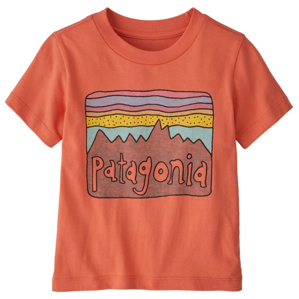 Patagonia - Baby Fitz Roy Skies - T-Shirt Gr 12 Months rot von Patagonia