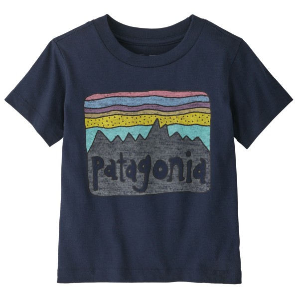 Patagonia - Baby Fitz Roy Skies - T-Shirt Gr 2 Years blau von Patagonia