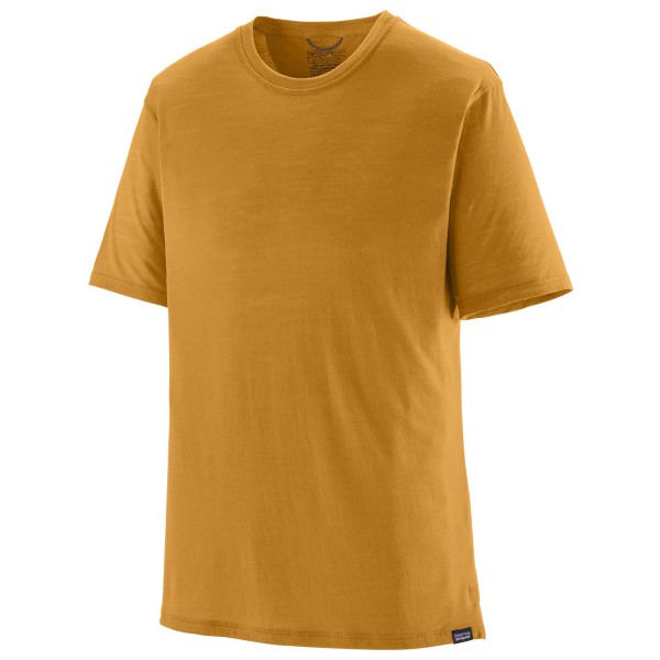 Patagonia - Cap Cool Merino Shirt - Merinoshirt Gr S gelb/braun von Patagonia