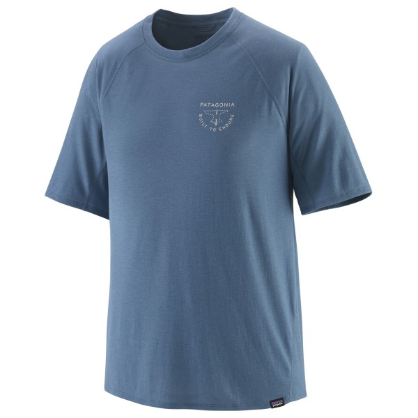 Patagonia - Cap Cool Trail Graphic Shirt - Funktionsshirt Gr S blau von Patagonia