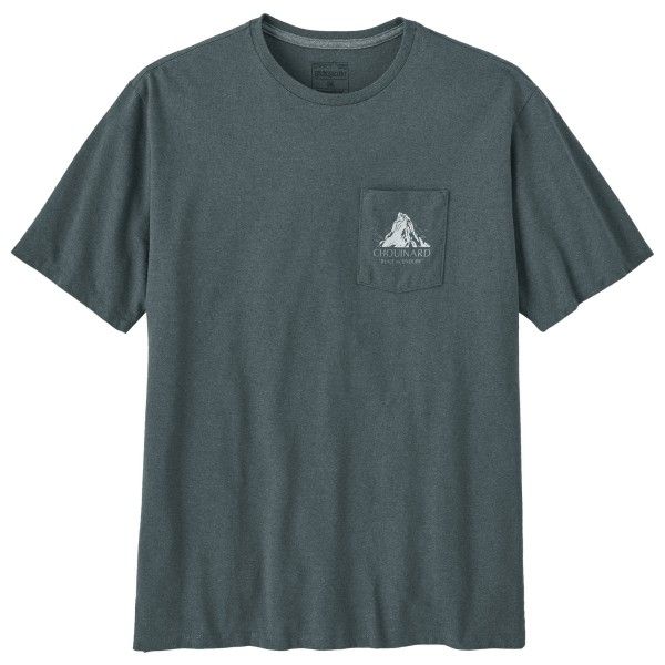 Patagonia - Chouinard Crest Pocket Responsibili-Tee - T-Shirt Gr XS grau/blau von Patagonia