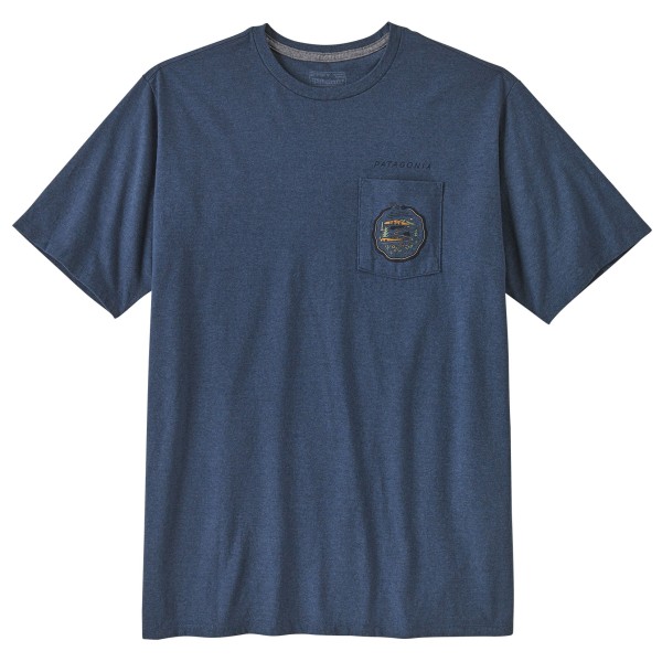 Patagonia - Commontrail Pocket Responsibili-Tee - T-Shirt Gr S blau von Patagonia