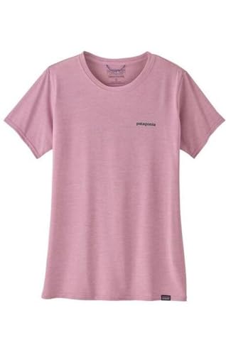 Patagonia Damen W's Cap Cool Daily Graphic Shirt-Waters Unterhemd, Boardshort Logo: Milkweed Mauve X-Dye, L von Patagonia