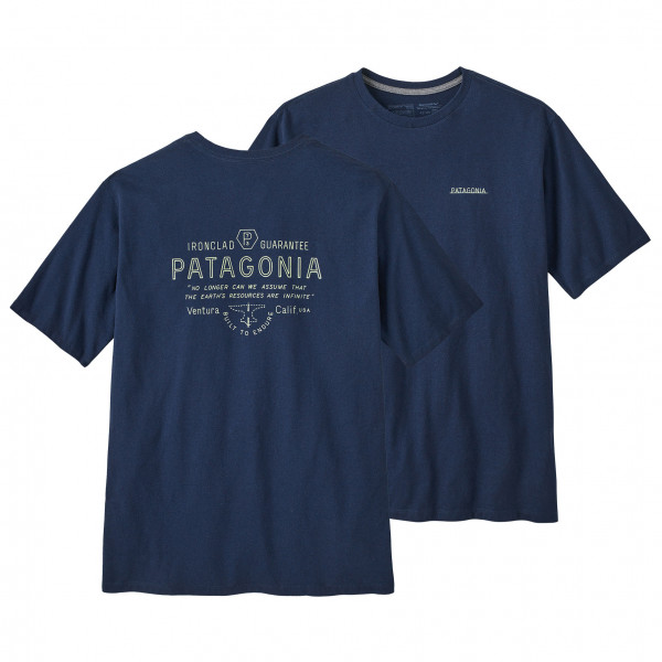 Patagonia - Forge Mark Responsibili-Tee - T-Shirt Gr M blau von Patagonia