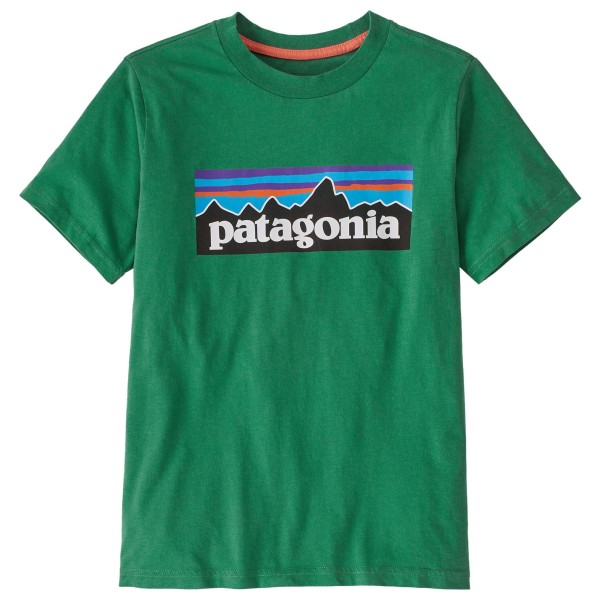 Patagonia - Kid's P-6 Logo - T-Shirt Gr M grün von Patagonia