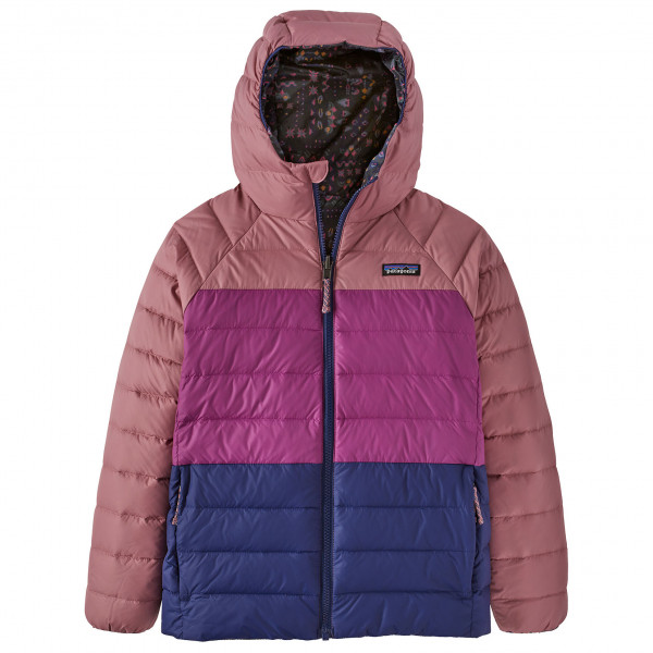 Patagonia - Kid's Reversible Down Sweater Hoody - Daunenjacke Gr S;XL;XXL blau;lila von Patagonia