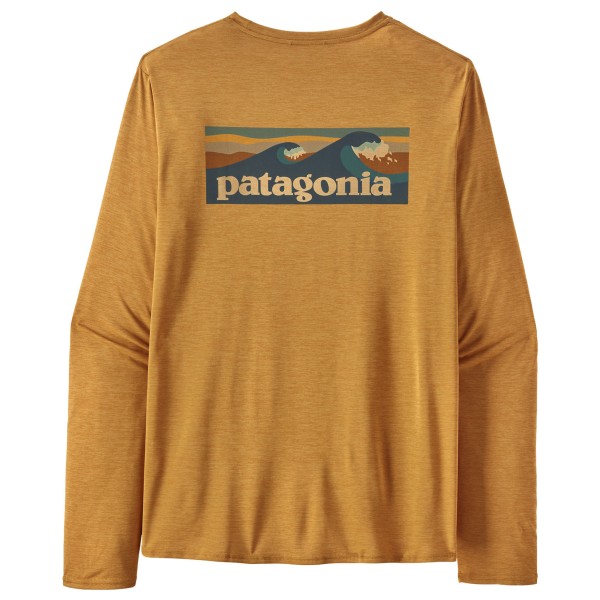 Patagonia - L/S Cap Cool Daily Graphic Shirt Waters - Funktionsshirt Gr M braun von Patagonia