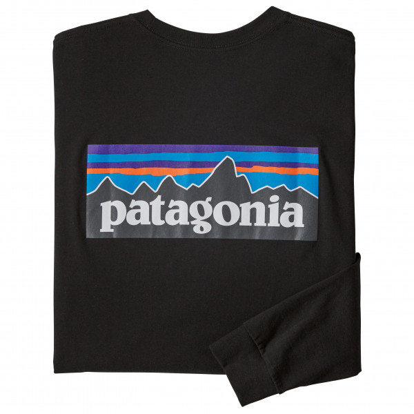 Patagonia - L/S P-6 Logo Responsibili-Tee - Longsleeve Gr L schwarz von Patagonia