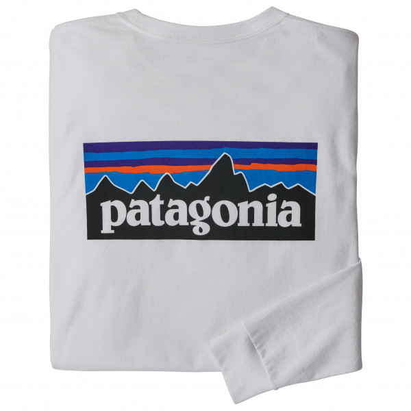Patagonia - L/S P-6 Logo Responsibili-Tee - Longsleeve Gr M grau von Patagonia