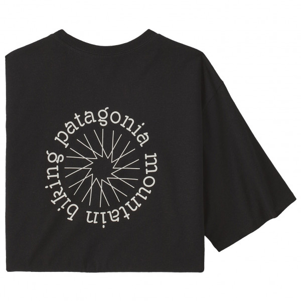 Patagonia - Spoke Stencil Responsibili Tee - T-Shirt Gr L schwarz von Patagonia