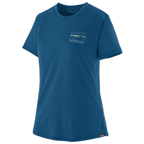 Patagonia - Women's Cap Cool Merino Graphic Shirt - Merinoshirt Gr L blau von Patagonia