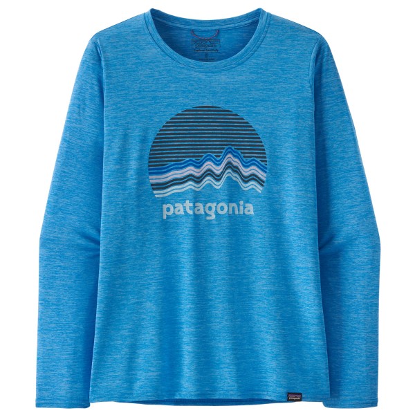 Patagonia - Women's L/S Cap Cool Daily Graphic Shirt - Longsleeve Gr L blau von Patagonia