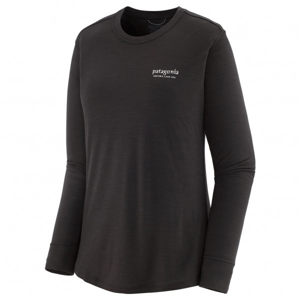 Patagonia - Women's L/S Cap Cool Merino Graphic Shirt - Merinoshirt Gr S schwarz von Patagonia